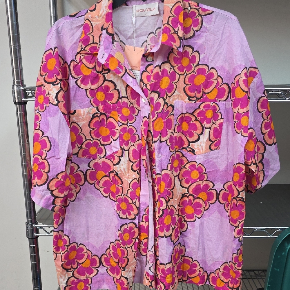 Free People NWT Kinga Csilla Sole Baja Shirt